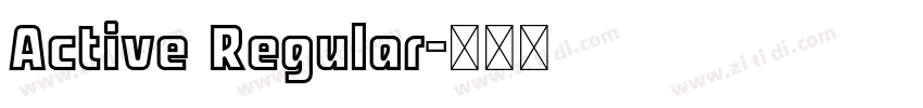 Active Regular字体转换